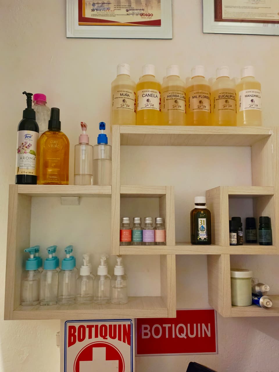 Details prepared for a Harmony Spa treatment